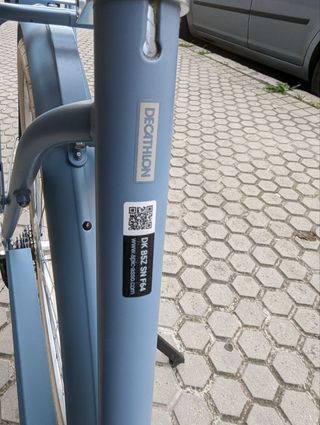 Bicicleta urbana clásica Elops 520 cuadro bajo 28