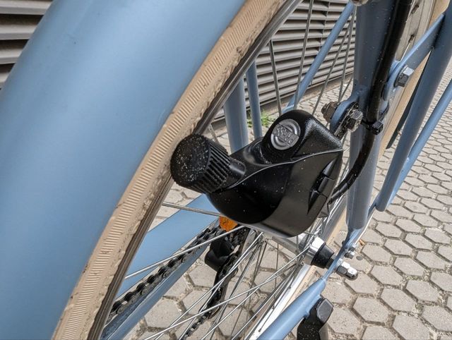 Bicicleta urbana clásica Elops 520 cuadro bajo 28