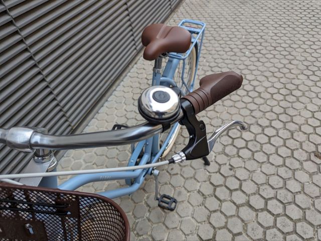 Bicicleta urbana clásica Elops 520 cuadro bajo 28