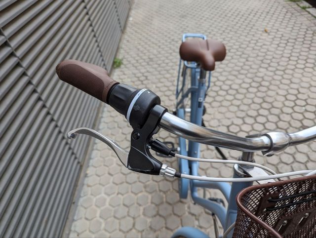Bicicleta urbana clásica Elops 520 cuadro bajo 28