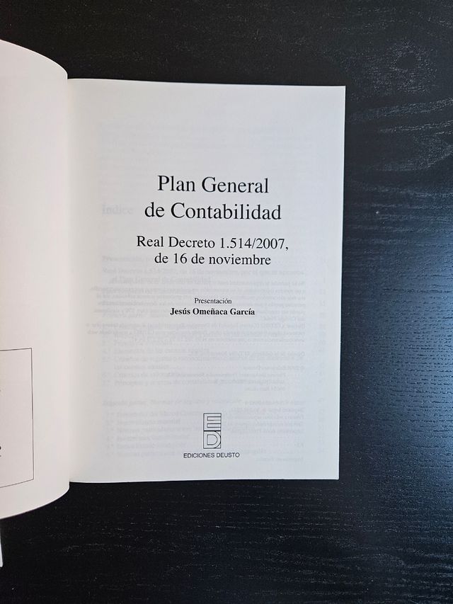 Libro Plan general de contabilidad