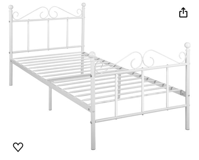 Cama Individual de Metal para niños y Adultos