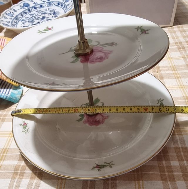 Alzata porcellana Furstenberg antica