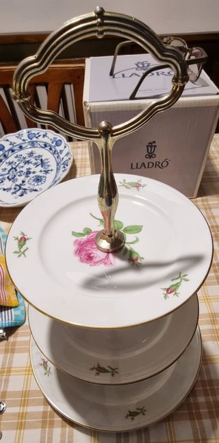 Alzata porcellana Furstenberg antica