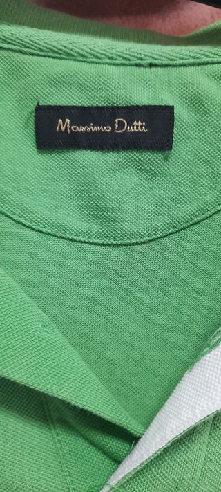 polo verde, manga corta, chico