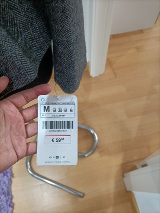 Chaqueta Gris Mujer Zara