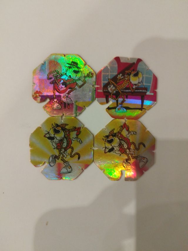 Tazos Flash Rock & Chester Matutano