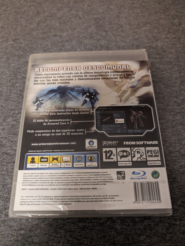 Armored Core 4: For Answer PS3 non aperto