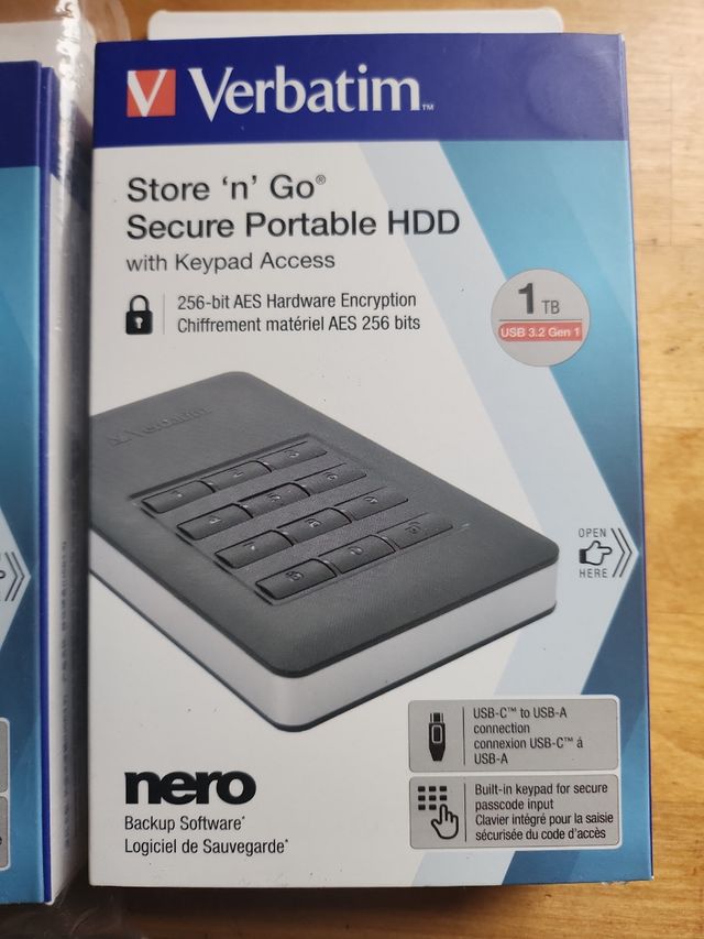 HD Encriptable de alta seguridad Verbatim 1tb