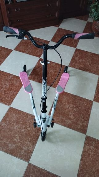 Patinete doble de 3 ruedas 