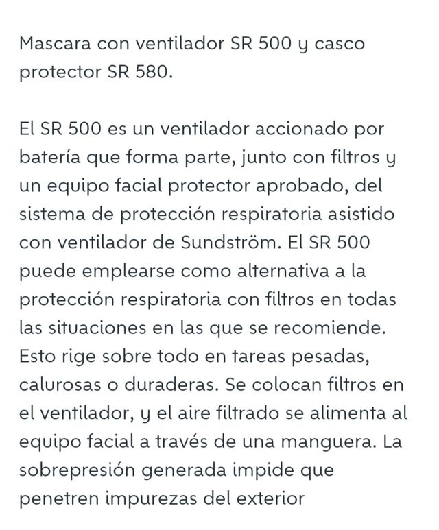 Mascara sundstrom sr 500 /580