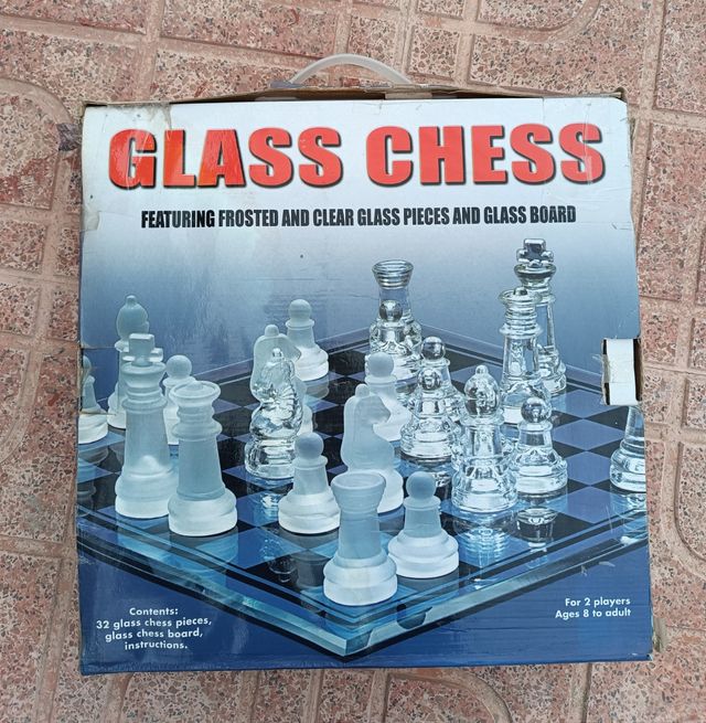 Ajedrez de cristal grande