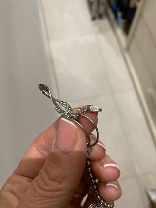 bracciale donna pendenti NUOVO Argento