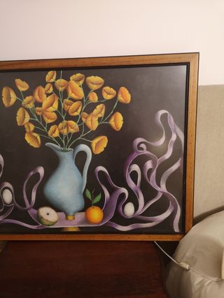 Cuadro grande pintado a ceras