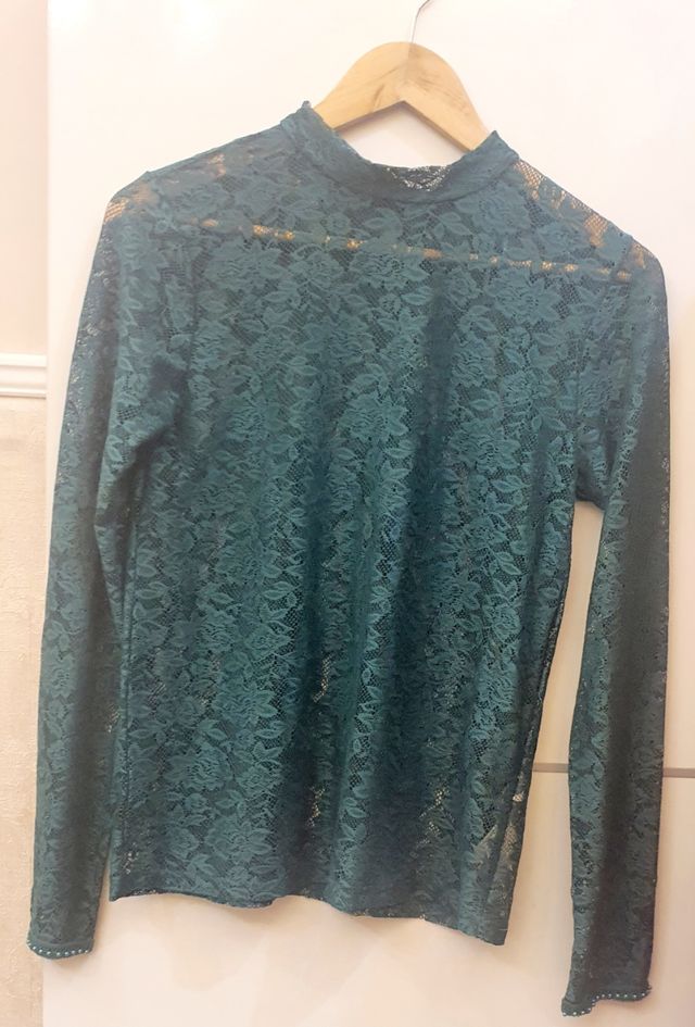 Camiseta de encaje Zara