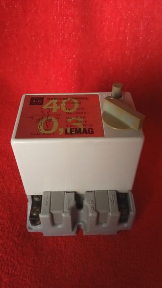 Interruptor diferencial F&G Lemag