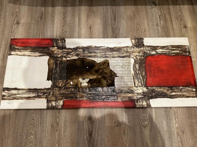 cuadro arte abstracto lienzo pintura