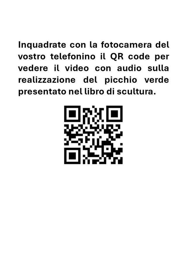 Scultura di un picchio verde edizione 2025