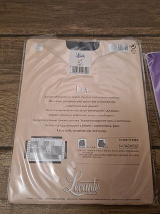 Collant TG 1 colore moka e blu