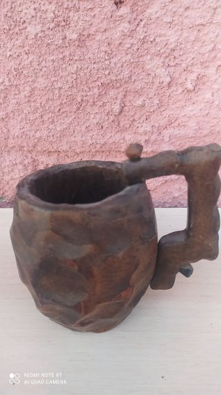 Taza de madera
