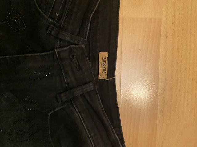 vaquero negro con brillo