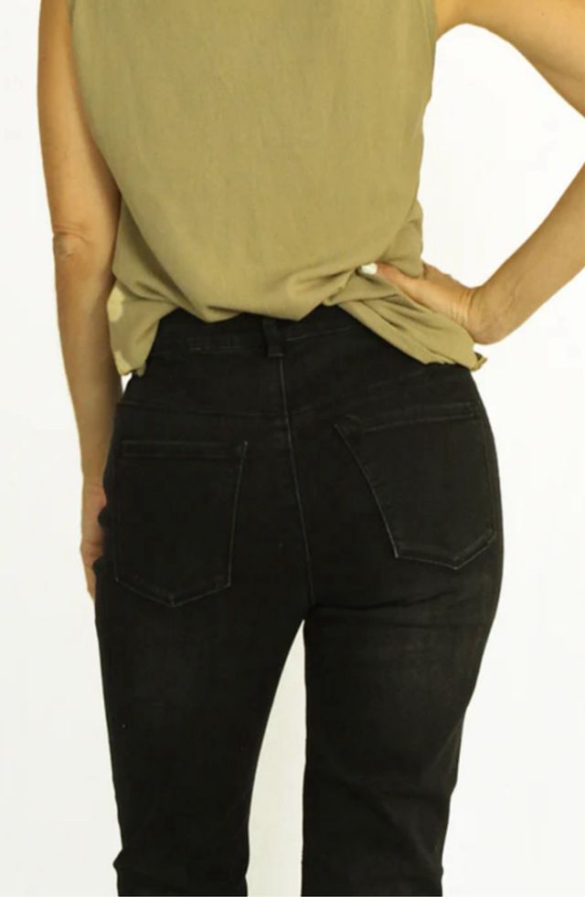 vaquero negro con brillo