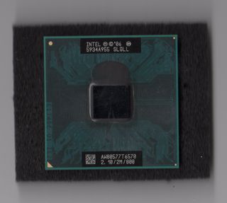 Cpu porcesador para portatil vintage