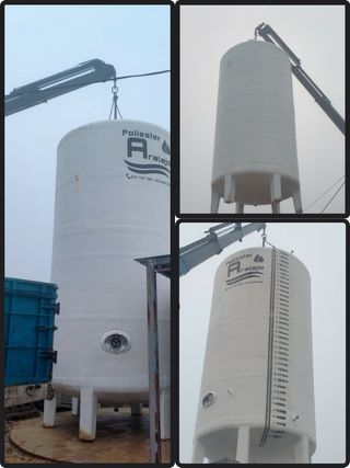 Fabricación de depósitos de poliéster