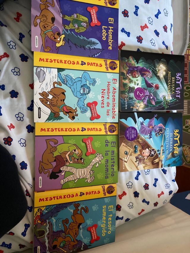 libros bat pat y scooby doo