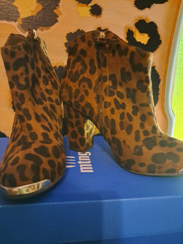 Botines leopardo 37