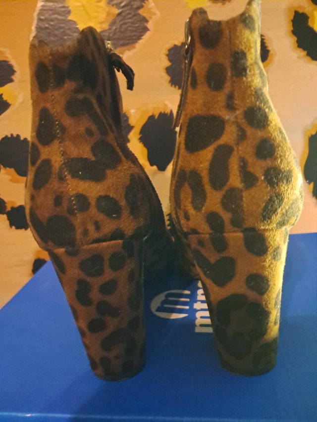 Botines leopardo 37