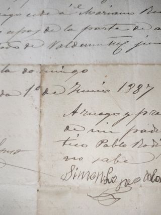 Contrato privado de 1886