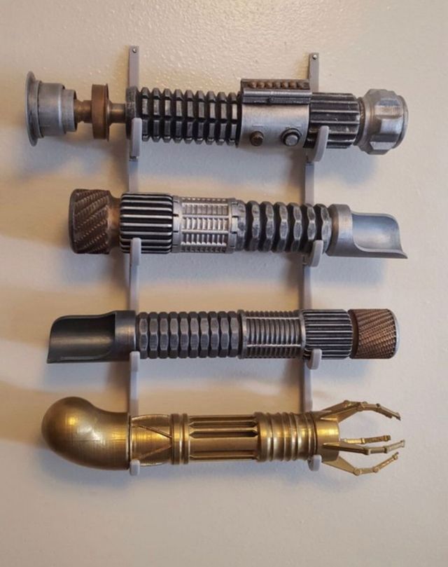 Soporte pares espada laser