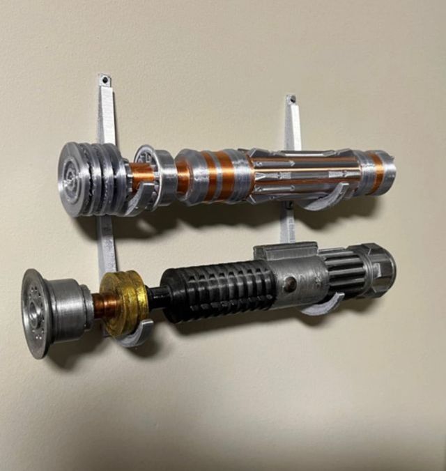 Soporte pares espada laser