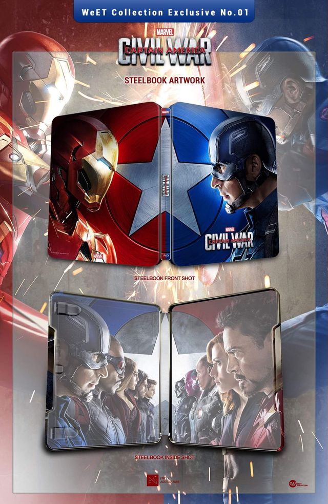Civil war steelbook wet collection