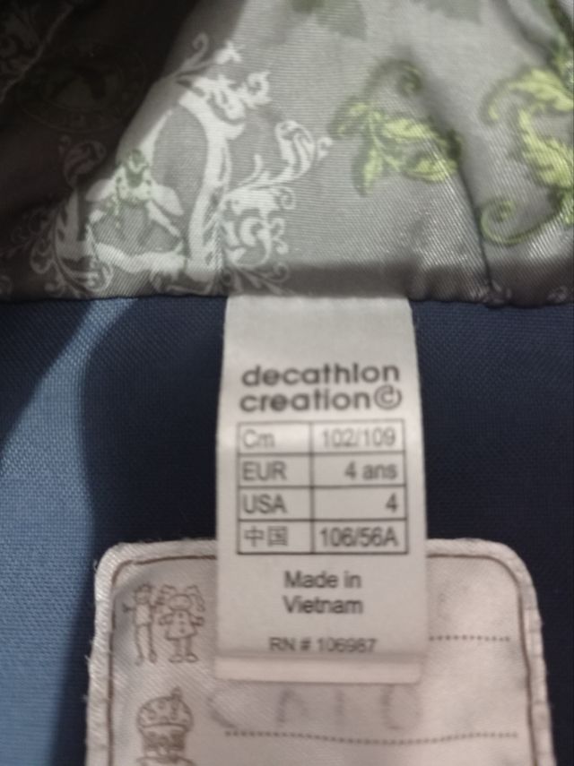 Chaqueta niño decathlon