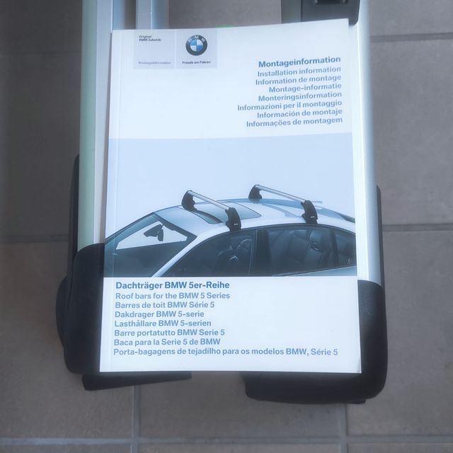 Portaesquis y baca BMW