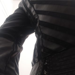 Cazadora de polipiel para mujer