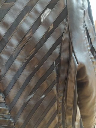 Cazadora de polipiel para mujer