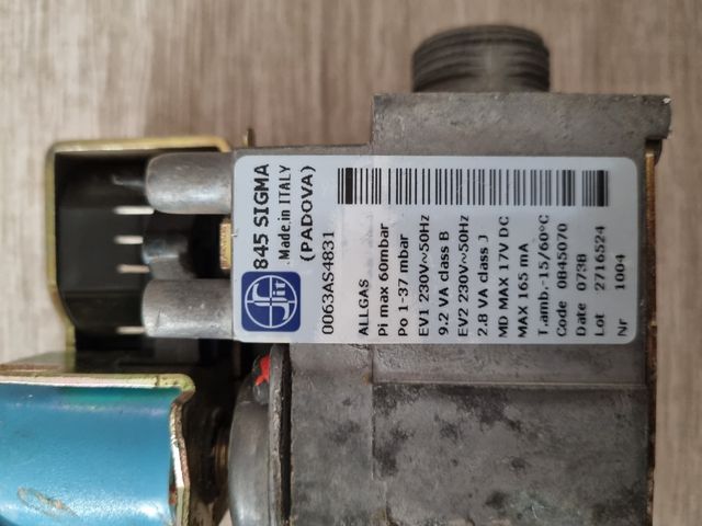 Valvula de gas Sigma 845
