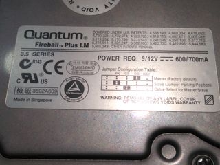 HD Quantum fireball Plus LM 20.5gb
