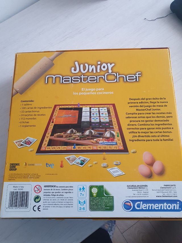 Juego masterchef junior