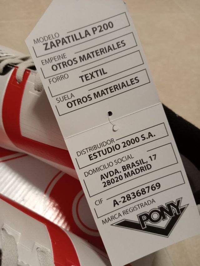 Zapatillas Pony P200 Blancas