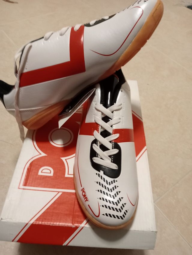 Zapatillas Pony P200 Blanco/Rojo