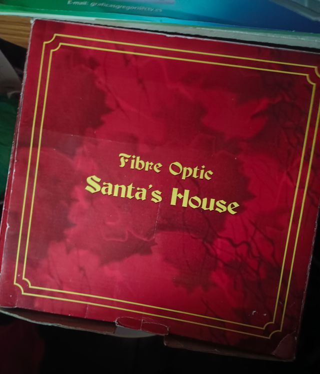 Casa papa noel santa claus con luz sonido navidad