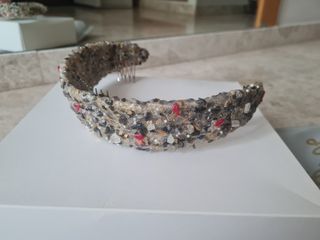 Tiara novia piedras