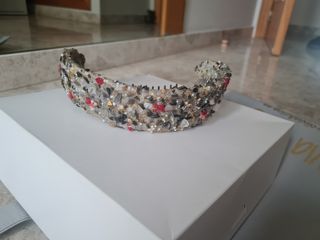 Tiara novia piedras