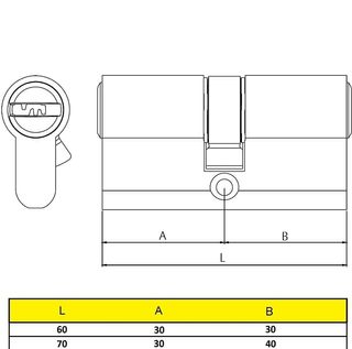 Cilindro bombin YALE CS10