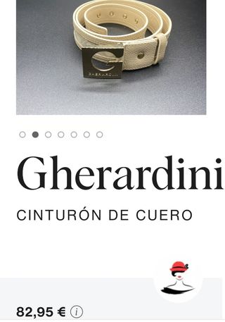 Cinturon piel mujer