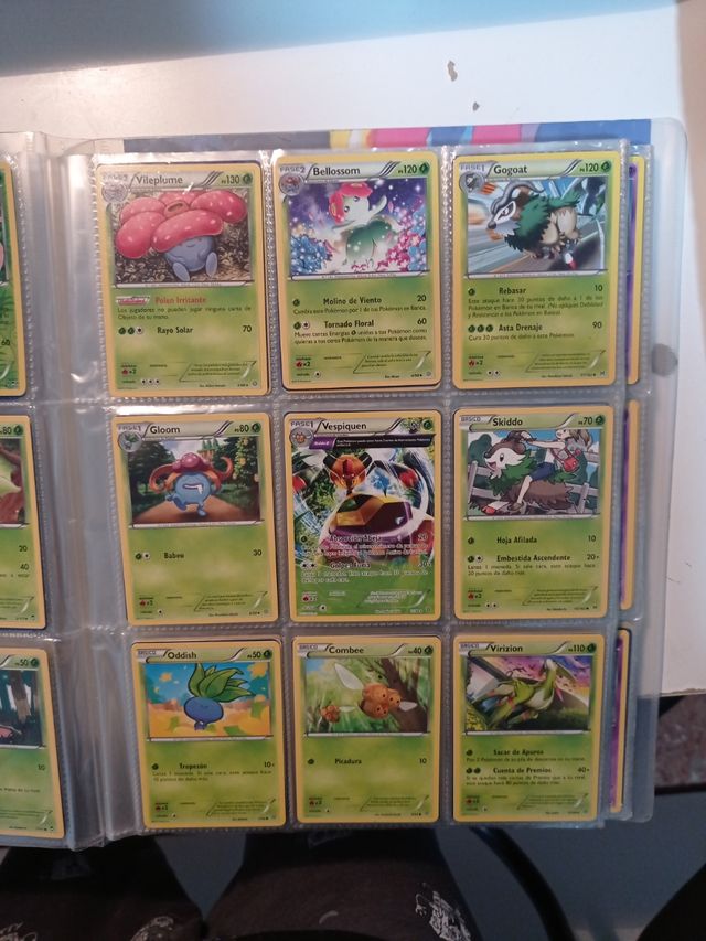 Cartas Pokémon Tipo Planta y Agua